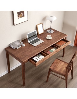 All solid wood desk simple office computer desk children study table
