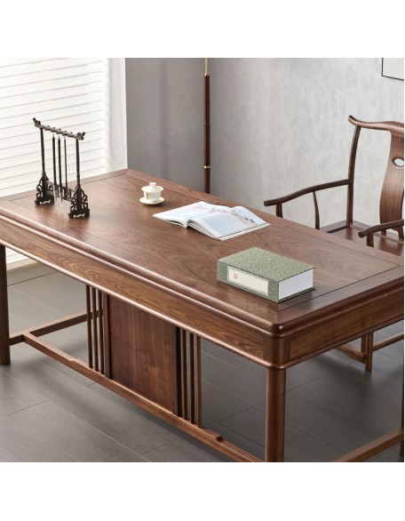 Walnut desk all solid wood home use calligraphy table painting case painting table study office desk