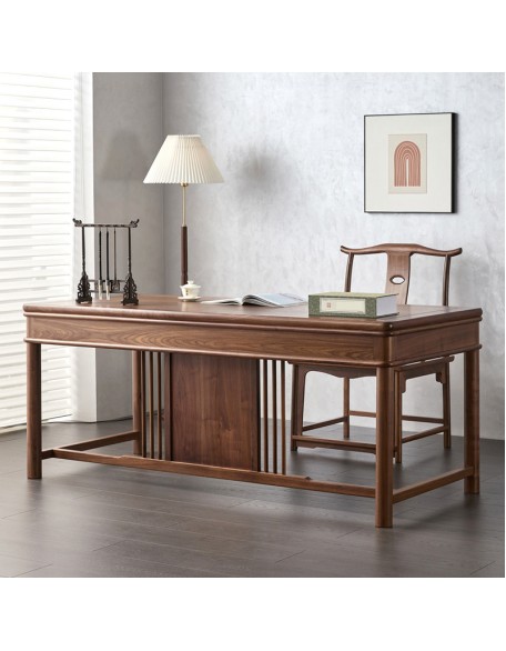 Walnut desk all solid wood home use calligraphy table painting case painting table study office desk