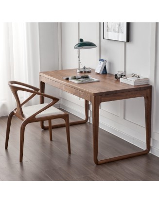 Solid wood office desk modern simple Chinese office desk study computer desk