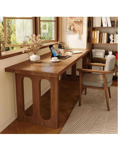 Modern minimalist solid wood computer desk rectangle study office desk sub