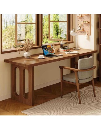 Modern minimalist solid wood computer desk rectangle study office desk sub
