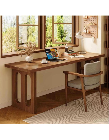 Modern minimalist solid wood computer desk rectangle study office desk sub
