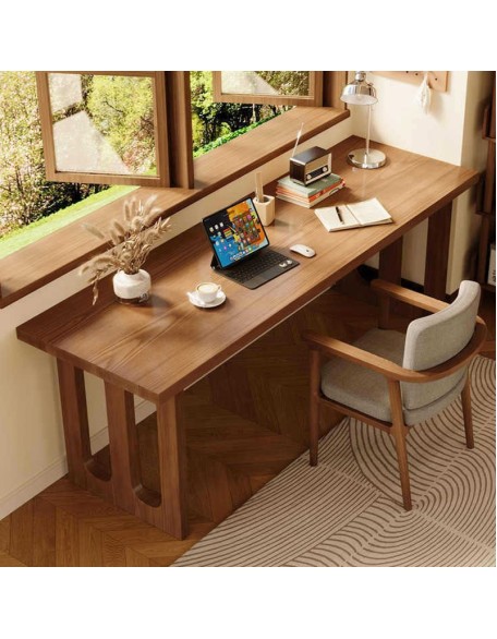 Modern minimalist solid wood computer desk rectangle study office desk sub