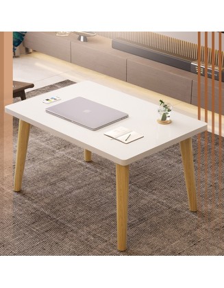 Window small coffee table living room light luxury simple modern small house bedroom sitting on the ground household solid wood small table
