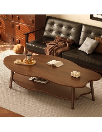 New light luxury double layer small coffee table small household modern living room household small table