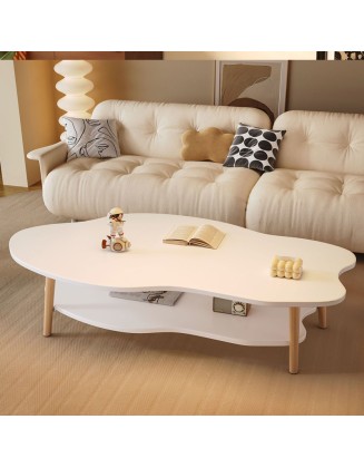 New light luxury double layer small coffee table small household modern living room household small table