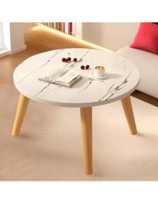 Modern small coffee table living room home window simple small round table