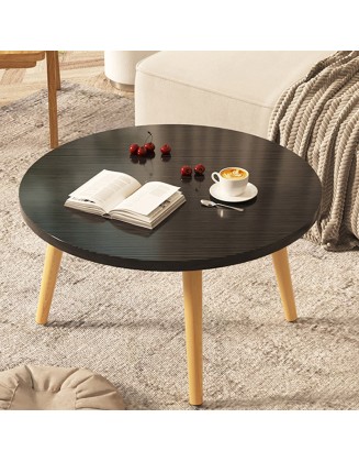 Modern small coffee table living room home window simple small round table