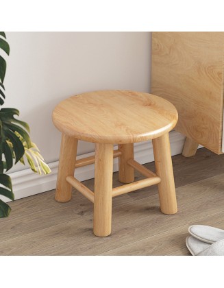 Solid wood small stool household short stool original wood bench simple small round stool living room wood stools