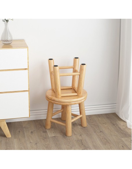 Solid wood small stool household short stool original wood bench simple small round stool living room wood stools