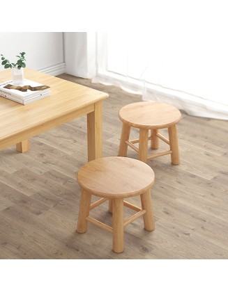 Solid wood small stool household short stool original wood bench simple small round stool living room wood stools