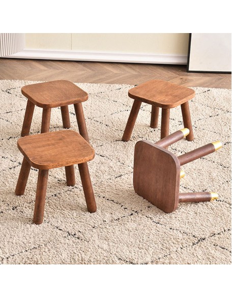 Solid wood stool household children's stool log small bench