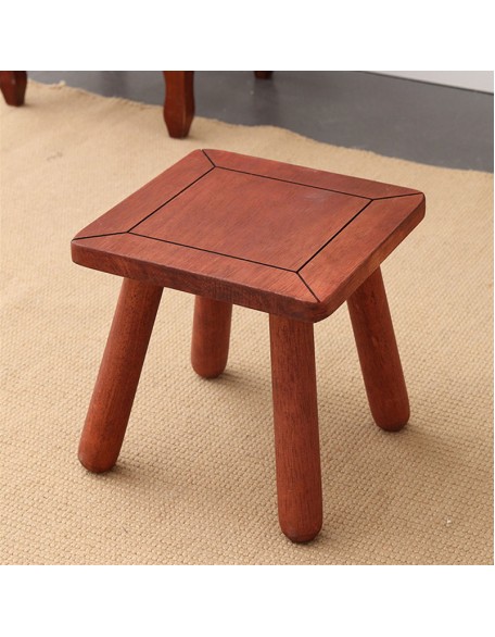Solid wood bench small square stool household children's footstool wooden low stool