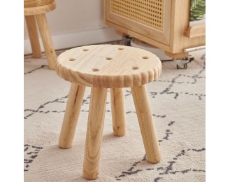 Creative solid wood small stool household small bench balcony leisure bench